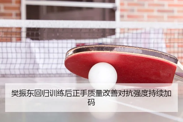 樊振东回归训练后正手质量改善对抗强度持续加码